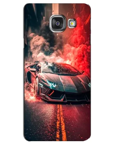 Чехол для Samsung Galaxy A3 2016 (A3100, A310F) с картинкой «Lamborghini красный дым»