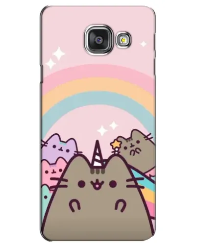 Чехол для Samsung Galaxy A3 2016 (A3100, A310F) с картинкой «Единорог Pusheen»