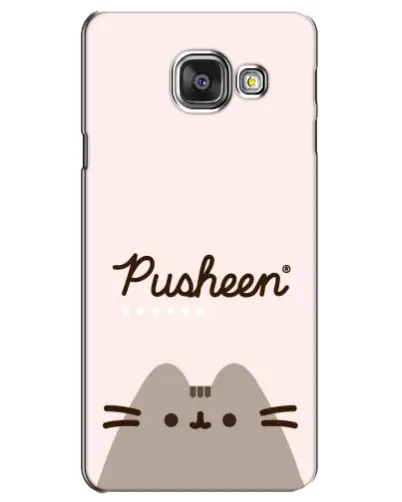 Чехол для Samsung Galaxy A3 2016 (A3100, A310F) с картинкой «Pusheen логотип»