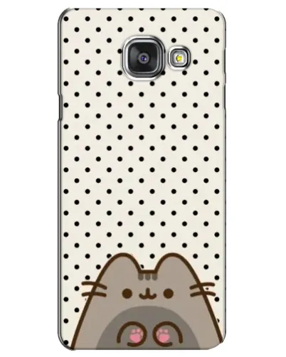 Чехол для Samsung Galaxy A3 2016 (A3100, A310F) с картинкой «Пушин в горошек»