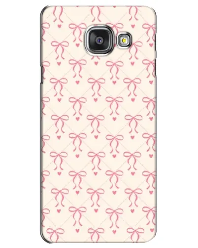 Чехол для Samsung Galaxy A3 2016 (A3100, A310F) с картинкой «Розовые бантики Coquette»