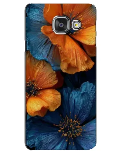 Чехол для Samsung Galaxy A3 2016 (A3100, A310F) с картинкой «Яркая сине-оранжевая флора» Чехол для Samsung Galaxy A3 2016 (A3100, A310F) с картинкой «Яркая сине-оранжевая флора»