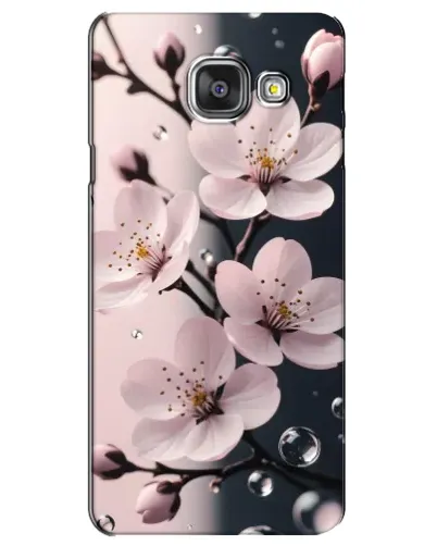 Чехол для Samsung Galaxy A3 2016 (A3100, A310F) с картинкой «Нежная сакура и капли» Чехол для Samsung Galaxy A3 2016 (A3100, A310F) с картинкой «Нежная сакура и капли»