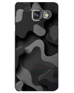 Чехол для Samsung Galaxy A3 2016 (A3100, A310F) с картинкой «Темный абстрактный камуфляж» Чехол для Samsung Galaxy A3 2016 (A3100, A310F) с картинкой «Темный абстрактный камуфляж»