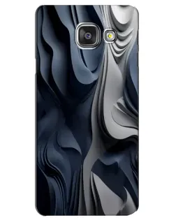 Чехол для Samsung Galaxy A3 2016 (A3100, A310F) с картинкой «Объемные синие складки» Чехол для Samsung Galaxy A3 2016 (A3100, A310F) с картинкой «Объемные синие складки»