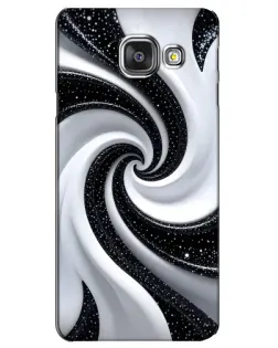 Чехол для Samsung Galaxy A3 2016 (A3100, A310F) с картинкой «Черно-белая спираль» Чехол для Samsung Galaxy A3 2016 (A3100, A310F) с картинкой «Черно-белая спираль»
