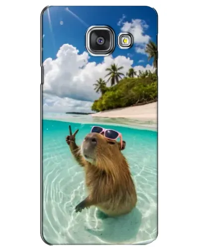 Чехол для Samsung Galaxy A3 2016 (A3100, A310F) с картинкой «Капибара на море» Чехол для Samsung Galaxy A3 2016 (A3100, A310F) с картинкой «Капибара на море»