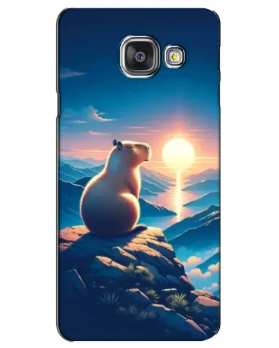 Чехол для Samsung Galaxy A3 2016 (A3100, A310F) с картинкой «Закат солнца с капибарой» Чехол для Samsung Galaxy A3 2016 (A3100, A310F) с картинкой «Закат солнца с капибарой»