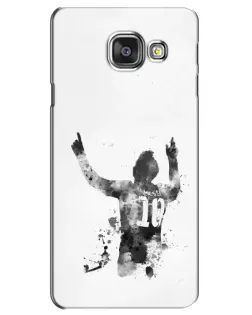 Чехол для Samsung Galaxy A3 2016 (A3100, A310F) с картинкой «Черно-белый силуэт Месси» Чехол для Samsung Galaxy A3 2016 (A3100, A310F) с картинкой «Черно-белый силуэт Месси»