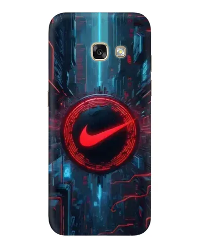 Чехол для Samsung Galaxy A3 2017 (A320, A320F) с картинкой «Техногенный стиль Nike»
