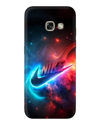 Чехол для Samsung Galaxy A3 2017 (A320, A320F) с картинкой «Огненный логотип Nike»