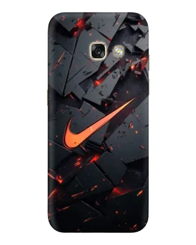 Чехол для Samsung Galaxy A3 2017 (A320, A320F) с картинкой «Nike — эффект разломов»