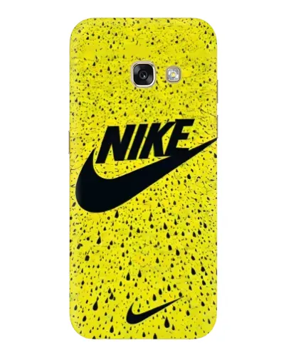 Чехол для Samsung Galaxy A3 2017 (A320, A320F) с картинкой «Желтый текстурный Nike»