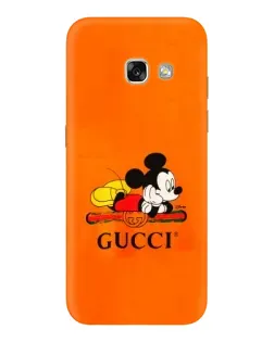 Чехол для Samsung Galaxy A3 2017 (A320, A320F) с картинкой «Микки Маус Gucci — оранж»