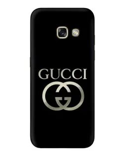 Чехол для Samsung Galaxy A3 2017 (A320, A320F) с картинкой «Gucci — золото на черном»