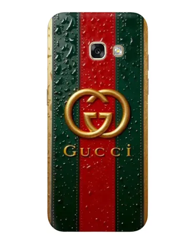 Чехол для Samsung Galaxy A3 2017 (A320, A320F) с картинкой «Gucci — фирменная полоса и золото» Чехол для Samsung Galaxy A3 2017 (A320, A320F) с картинкой «Gucci — фирменная полоса и золото»