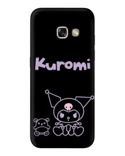 Чехол для Samsung Galaxy A3 2017 (A320, A320F) с картинкой «Kuromi — черный минимализм»