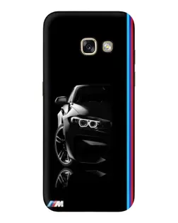 Чехол для Samsung Galaxy A3 2017 (A320, A320F) с картинкой «Силуэт BMW в темноте»
