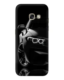 Чехол для Samsung Galaxy A3 2017 (A320, A320F) с картинкой «Черная BMW — профиль»
