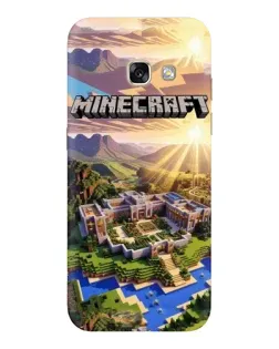 Чехол для Samsung Galaxy A3 2017 (A320, A320F) с картинкой «Minecraft панорама»
