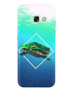 Чехол для Samsung Galaxy A3 2017 (A320, A320F) с картинкой «Черепаха Minecraft»