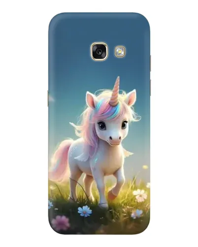 Чехол для Samsung Galaxy A3 2017 (A320, A320F) с картинкой «Единорог на поляне»
