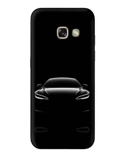 Чехол для Samsung Galaxy A3 2017 (A320, A320F) с картинкой «Силуэт Tesla Night»
