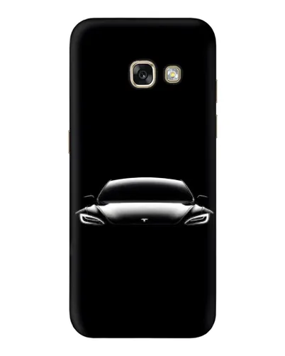 Чехол для Samsung Galaxy A3 2017 (A320, A320F) с картинкой «Фары Tesla Night»