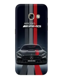 Чехол для Samsung Galaxy A3 2017 (A320, A320F) с картинкой «Mercedes — белый карбон»