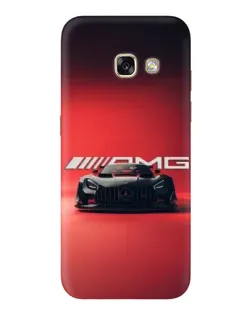 Чехол для Samsung Galaxy A3 2017 (A320, A320F) с картинкой «Mercedes AMG — красная линия»