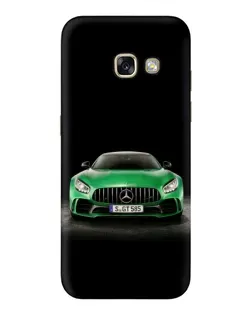 Чехол для Samsung Galaxy A3 2017 (A320, A320F) с картинкой «Mercedes — неоновый лого»