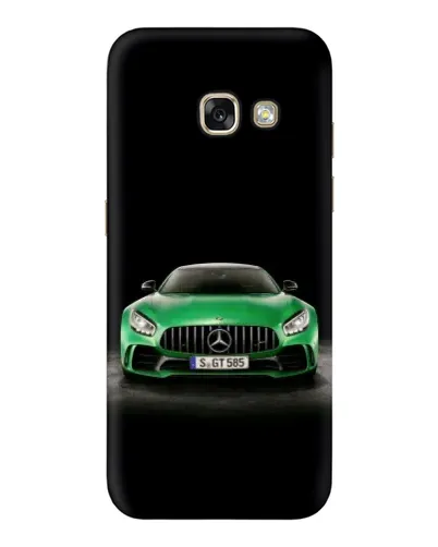 Чехол для Samsung Galaxy A3 2017 (A320, A320F) с картинкой «Mercedes — неоновый лого»