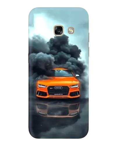 Чехол для Samsung Galaxy A3 2017 (A320, A320F) с картинкой «Audi в облаках дыма»