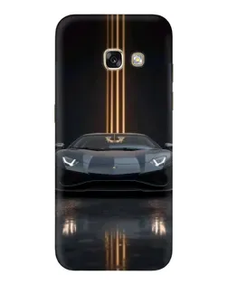 Чехол для Samsung Galaxy A3 2017 (A320, A320F) с картинкой «Lamborghini золотые линии»