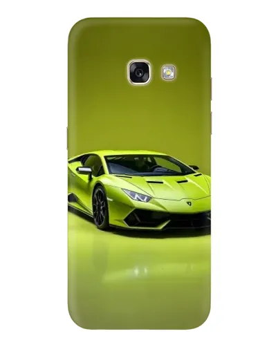 Чехол для Samsung Galaxy A3 2017 (A320, A320F) с картинкой «Салатовый Lamborghini Huracan»