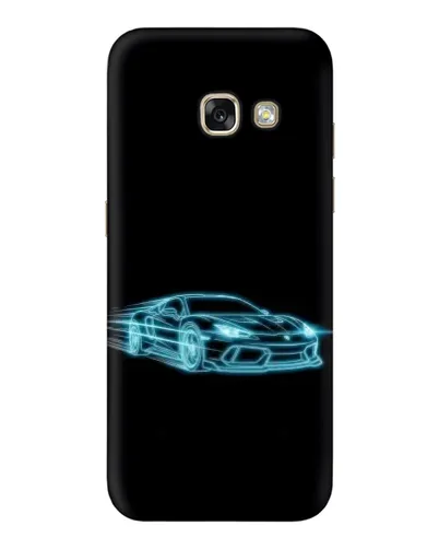Чехол для Samsung Galaxy A3 2017 (A320, A320F) с картинкой «Неоновый контур Lamborghini»