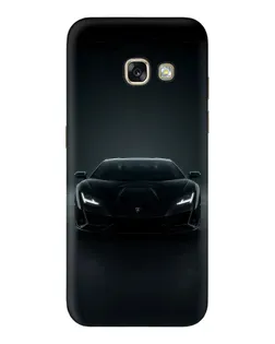 Чехол для Samsung Galaxy A3 2017 (A320, A320F) с картинкой «Черный Lamborghini Aventador»