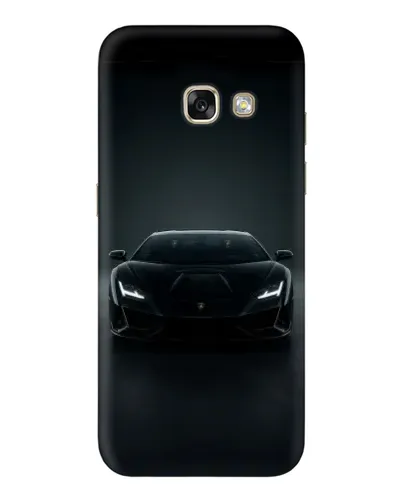 Чехол для Samsung Galaxy A3 2017 (A320, A320F) с картинкой «Черный Lamborghini Aventador»