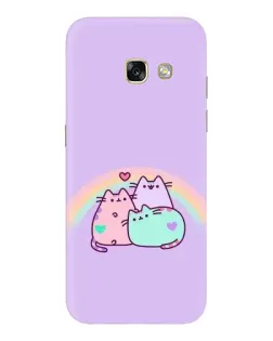Чехол для Samsung Galaxy A3 2017 (A320, A320F) с картинкой «Радужные Пушины»
