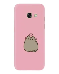 Чехол для Samsung Galaxy A3 2017 (A320, A320F) с картинкой «Pusheen сердце»