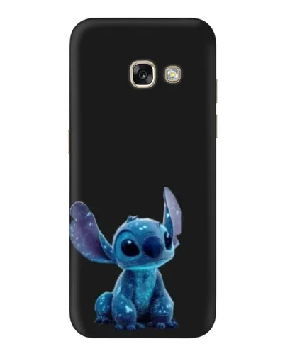 Чехол для Samsung Galaxy A3 2017 (A320, A320F) с картинкой «Стич на черном»