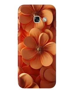 Чехол для Samsung Galaxy A3 2017 (A320, A320F) с картинкой «Оранжевый макро цветок»