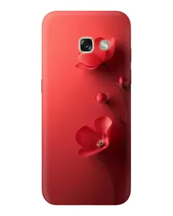 Чехол для Samsung Galaxy A3 2017 (A320, A320F) с картинкой «Маковые соцветия»