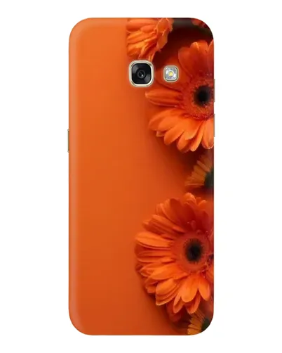 Чехол для Samsung Galaxy A3 2017 (A320, A320F) с картинкой «Оранжевые герберы»