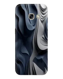 Чехол для Samsung Galaxy A3 2017 (A320, A320F) с картинкой «Объемные синие складки»