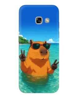 Чехол для Samsung Galaxy A3 2017 (A320, A320F) с картинкой «Морская капибара»