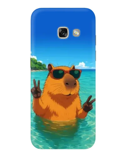 Чехол для Samsung Galaxy A3 2017 (A320, A320F) с картинкой «Морская капибара»