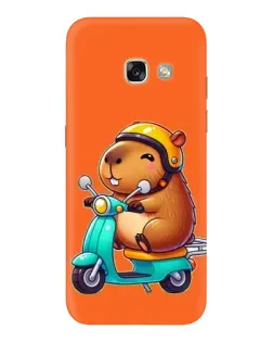 Чехол для Samsung Galaxy A3 2017 (A320, A320F) с картинкой «Капибара на скутере»