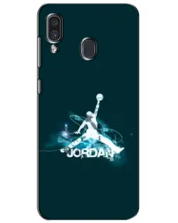 Чехол для Samsung Galaxy A30 2019 (A305F) с картинкой «Jordan Blue Fire» Чехол для Samsung Galaxy A30 2019 (A305F) с картинкой «Jordan Blue Fire»