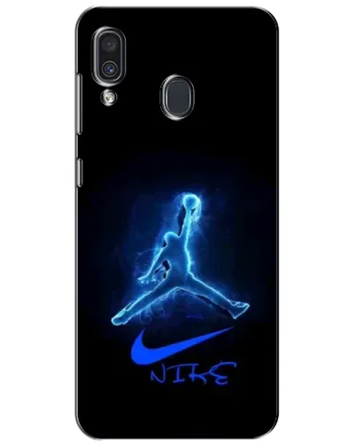Чехол для Samsung Galaxy A30 2019 (A305F) с картинкой «Jordan Neon Blue» Чехол для Samsung Galaxy A30 2019 (A305F) с картинкой «Jordan Neon Blue»
